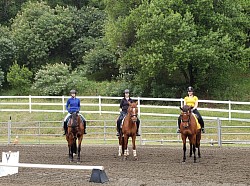 Outdoor dressage court