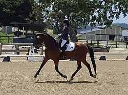 Nila and Skyler in the FEI Jr Team test