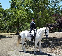 A happy Erin and Alfa after their test!